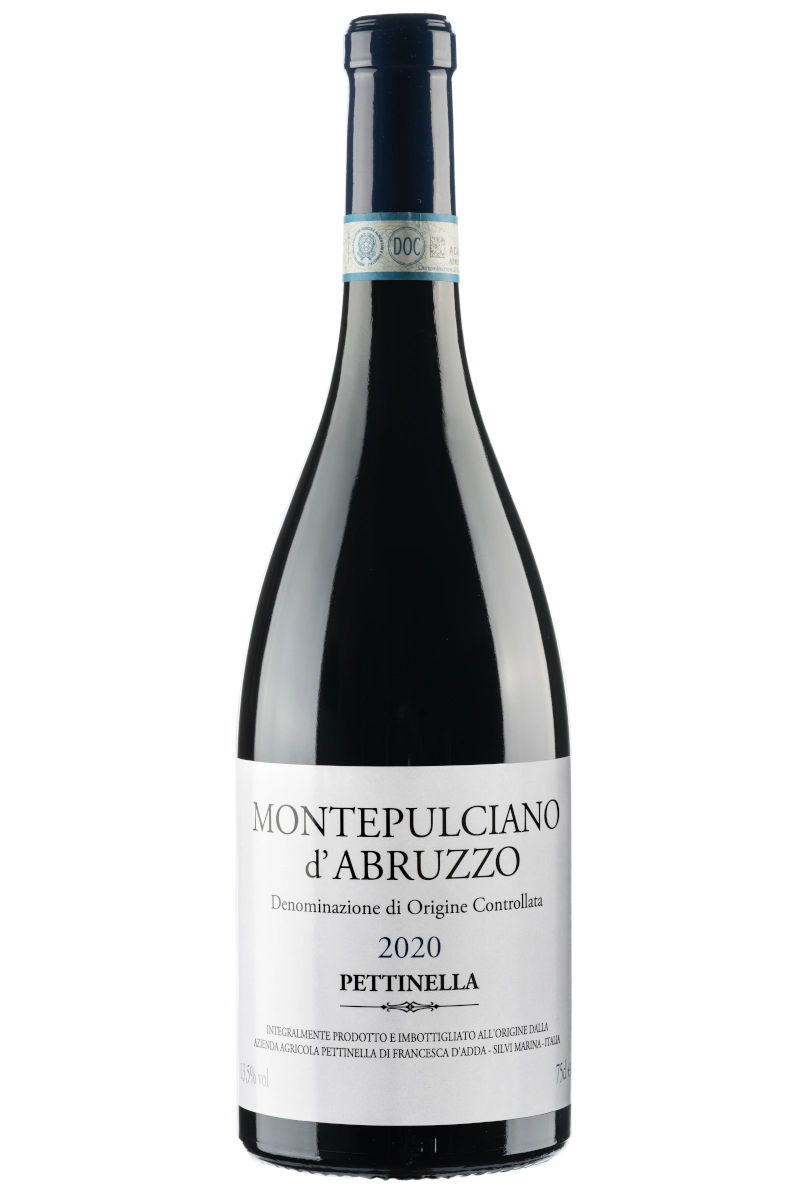 Bottiglia Montepulciano d'Abruzzo Vini Pettinella in vendita per enoteche e ristorazione